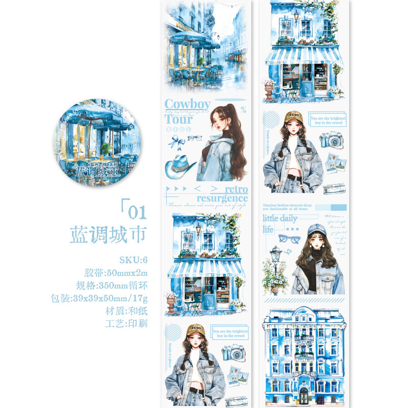 1 Roll Fashion Girl Washi Tape JJYY