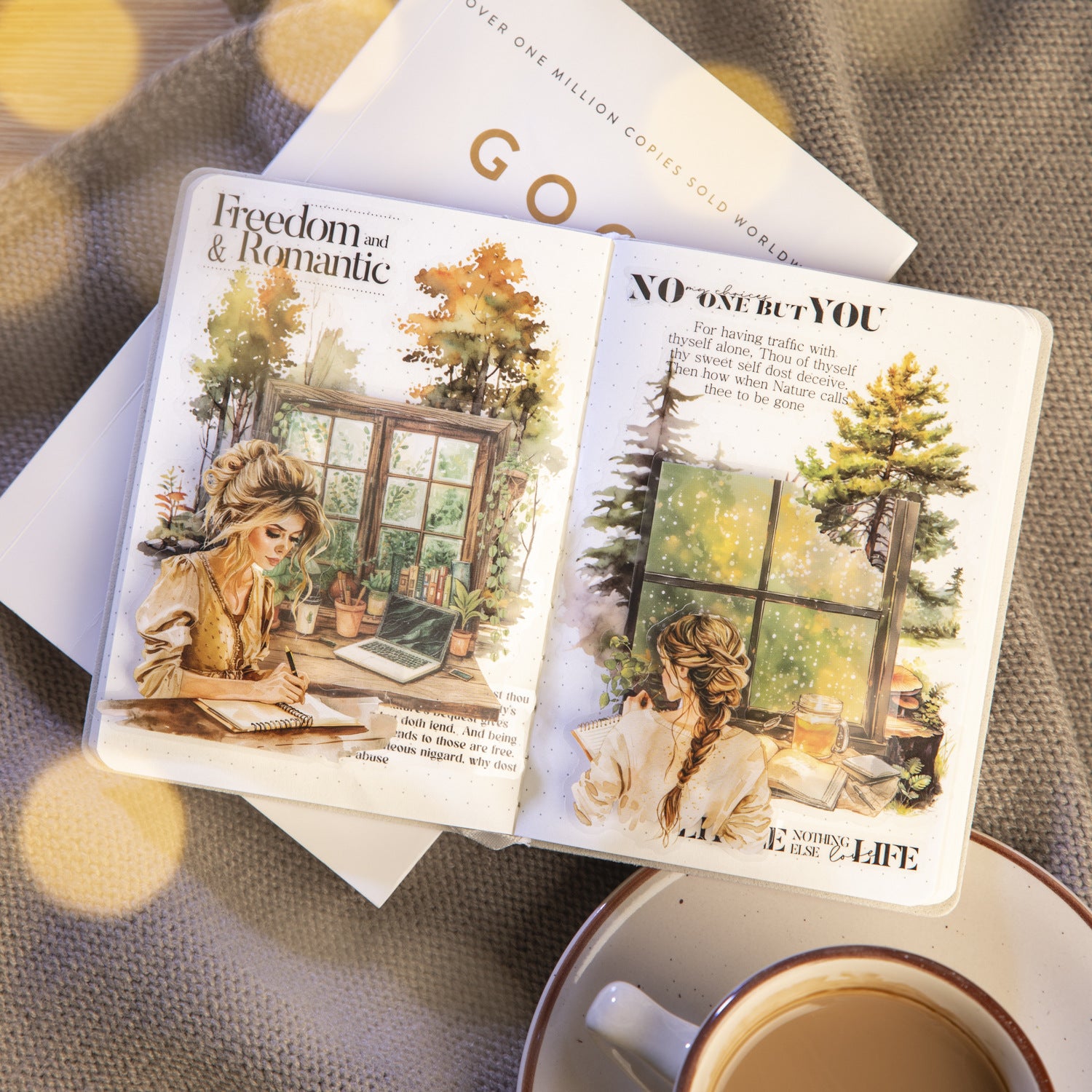 10 Pcs Windows Landscape PET Stickers CBTY