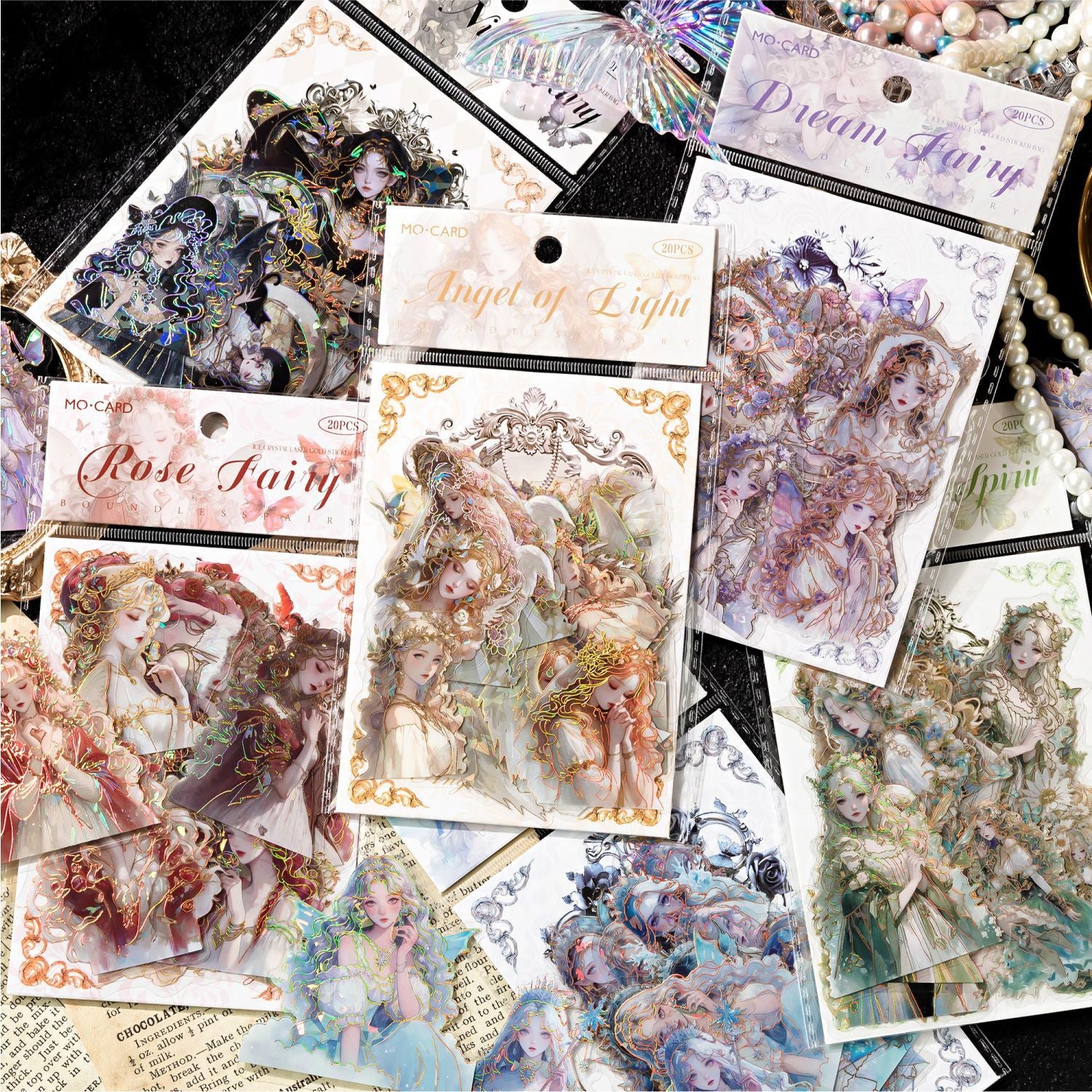 10 Pcs Fantasy Girl PET Stickers WJJL