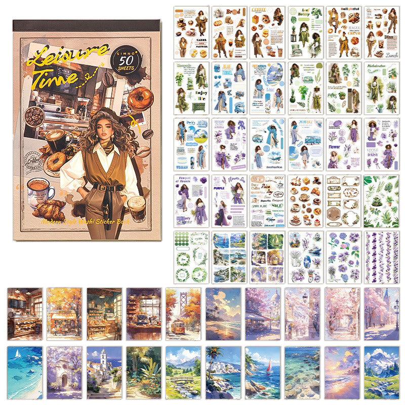 A5 Mixed Material Sticker Book QYSG