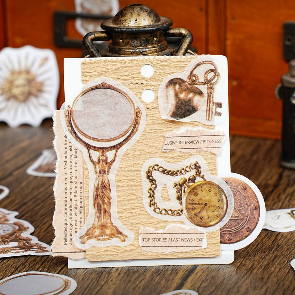 50 Pcs Vintage Gadgets Stickers LJMJ