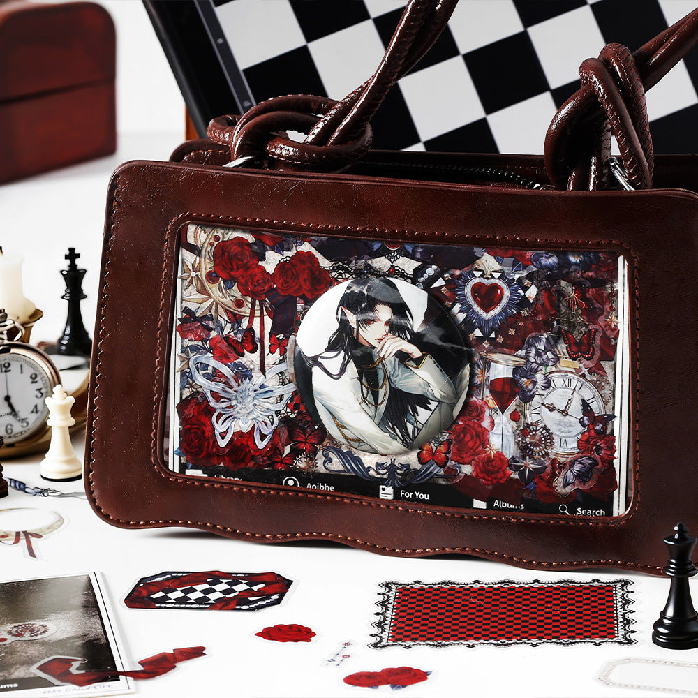 56 Pcs Gothic Collage Cardstock and Stickers Kit MGZS