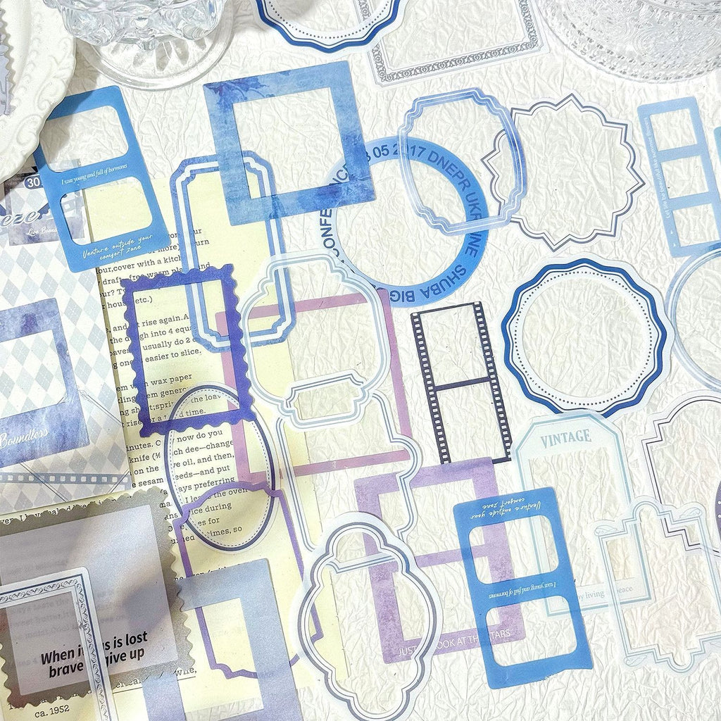 30 Pcs Board Frame PET Stickers DGSH