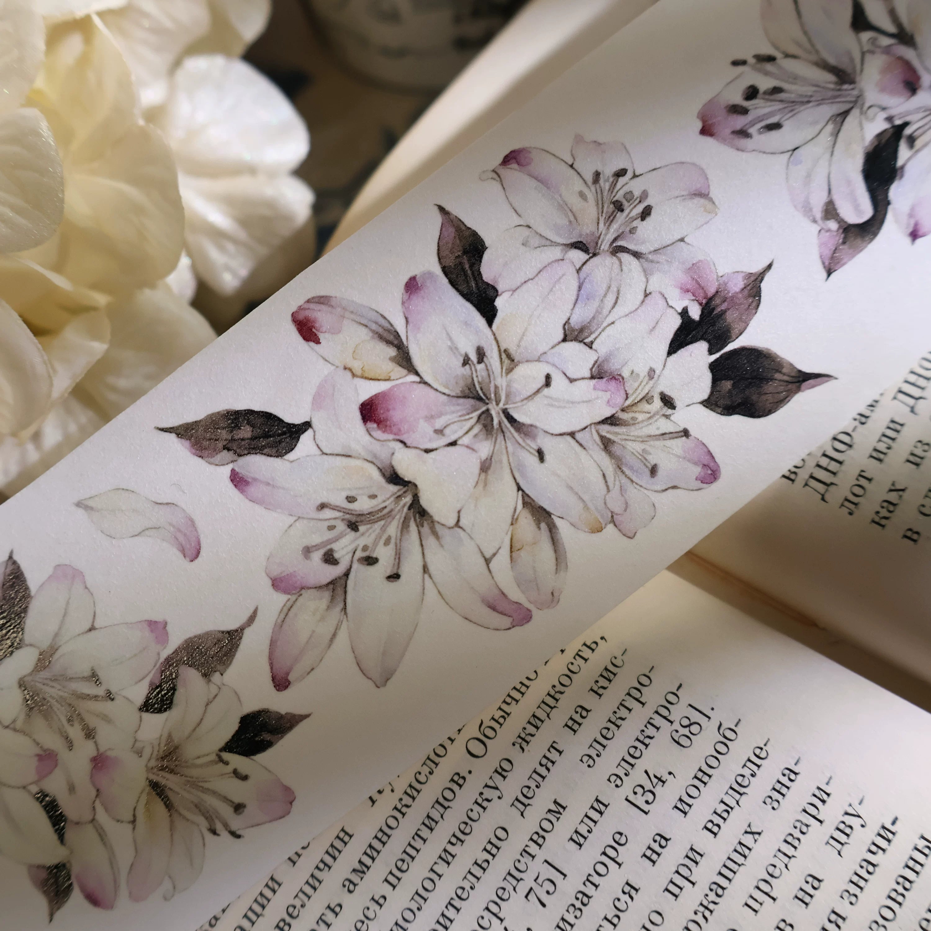 Floral Decorative Tape Rolls- Lily Language