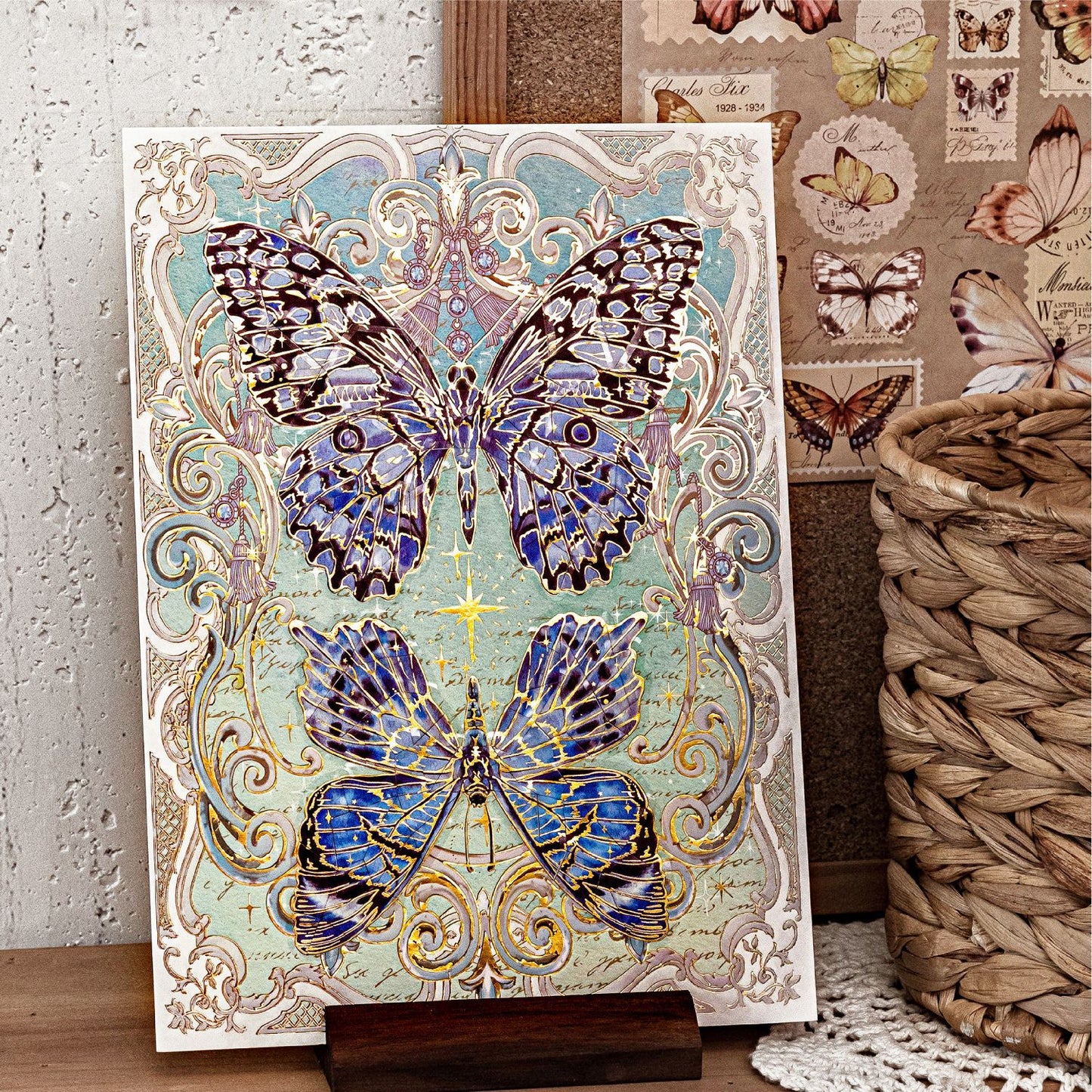 Buttefly Theme Diy Puzzle  Stickers HDYJ