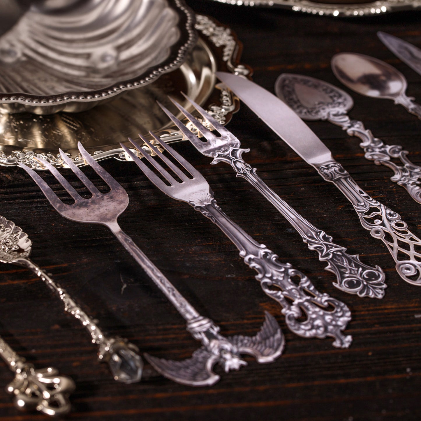 10 Pcs Dinnerware Themed Cardstock Stickers GDCJ