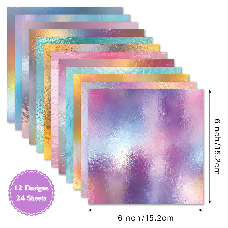 6 inch Iridescent Scrapbook Paper Pad SKP366