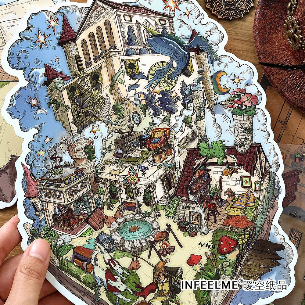 3D Magic House Sence DIY Stickers Kit WDXW14