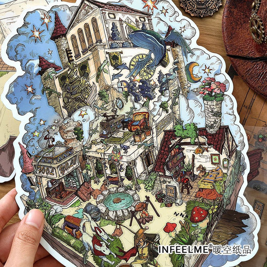 3D Magic House Sence DIY Stickers Kit WDXW14