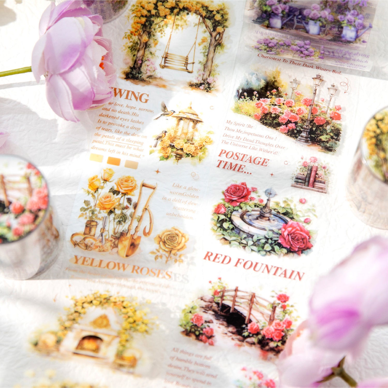 1 Roll Garden Themed PET Tape WRQMG