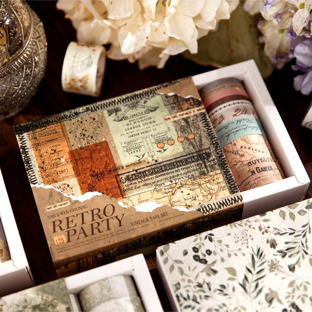 20 Pcs Vintage Washi Tape Set FGPD