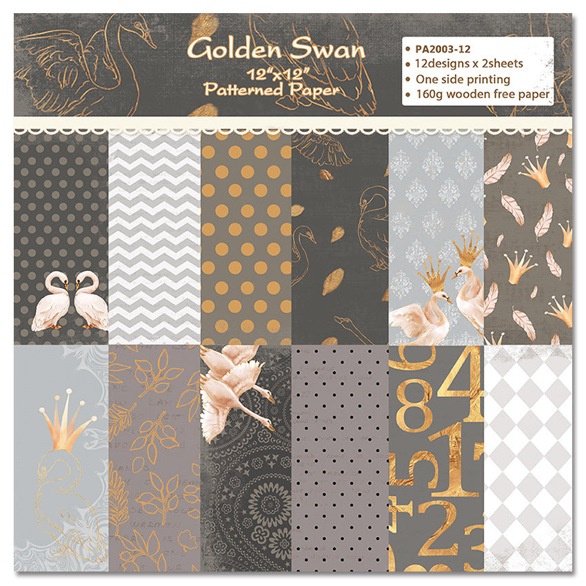 12 inch Scrapbook Paper Pad JYY003