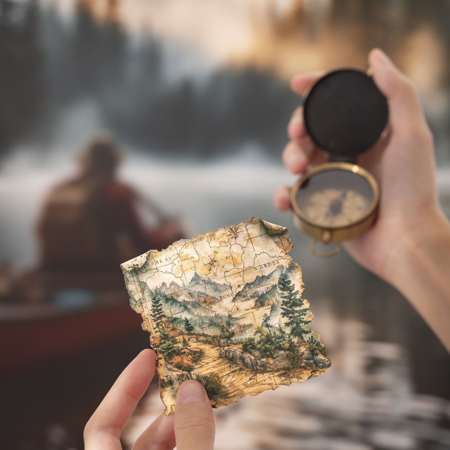 10 Pcs Vintage Map Journal Stickers TXRJ