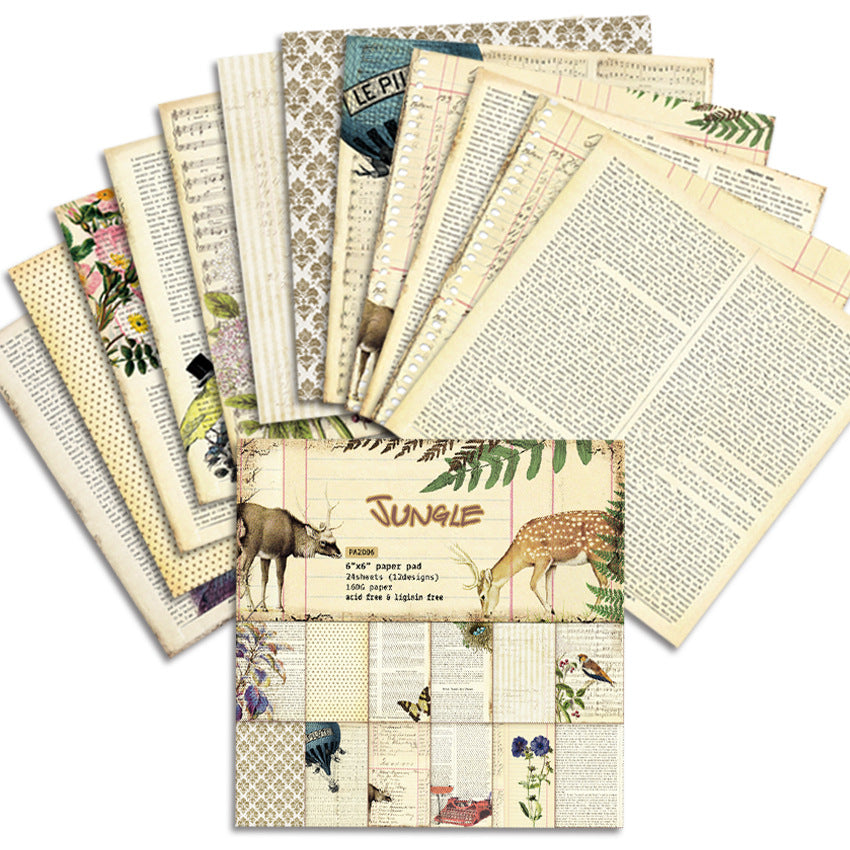 6 inch Scrapbook Paper Pad JYY6007