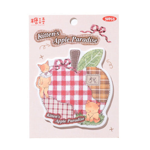 Cottagecore Patchwork Sticky Notes - Apple