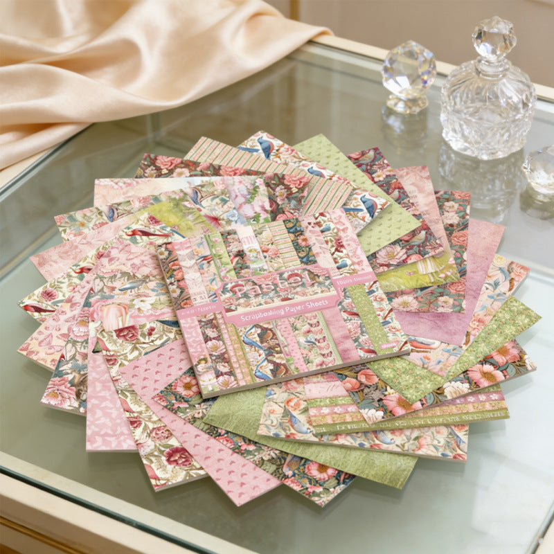 6 inch Pink Pastel Scrapbook Paper Pad SKP544