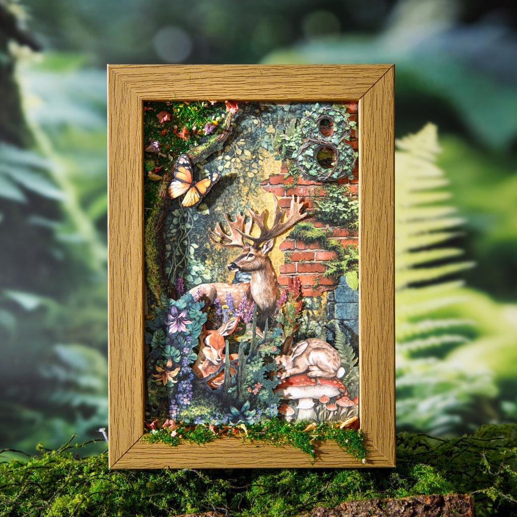 100 Pcs Forest Explore Journal Paper and Stickers Kit CLTXJ