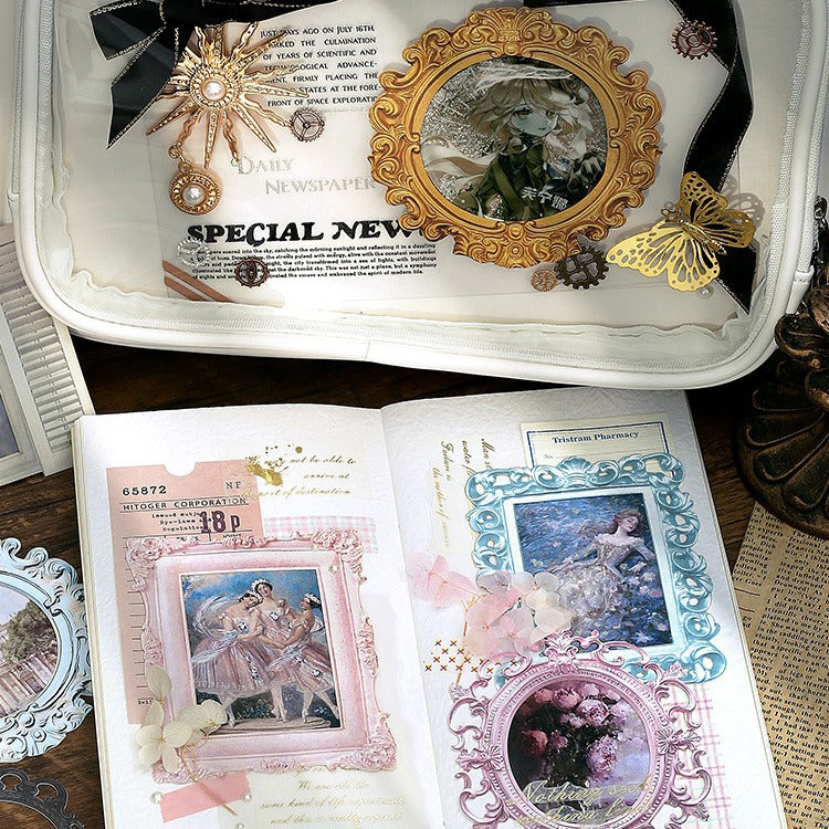 40 Pcs Hollow Window Scrapbook Paper FMZC