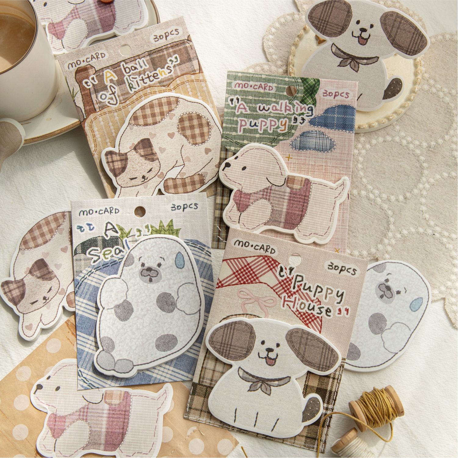 30 Sheets Cute Pet Themed Sticky Note MCGZW