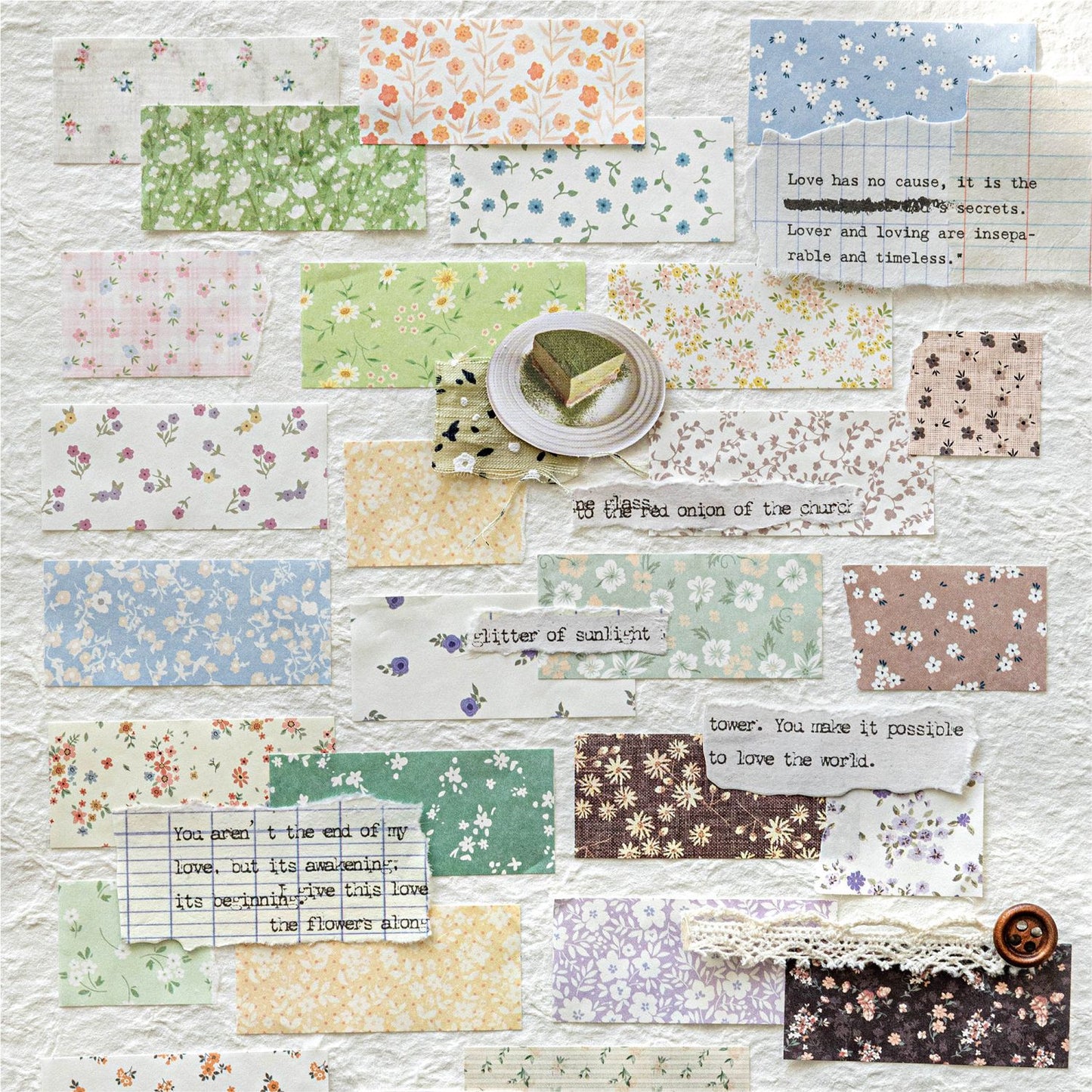 1 Roll Floral Patterned Stickers Tape SHJX