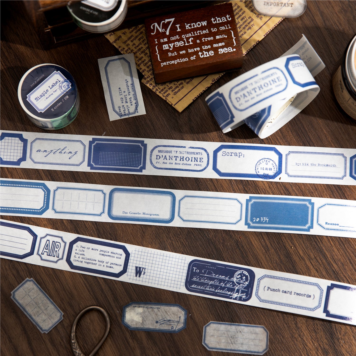 1 Roll Label Washi Stickers Tape JDBQ