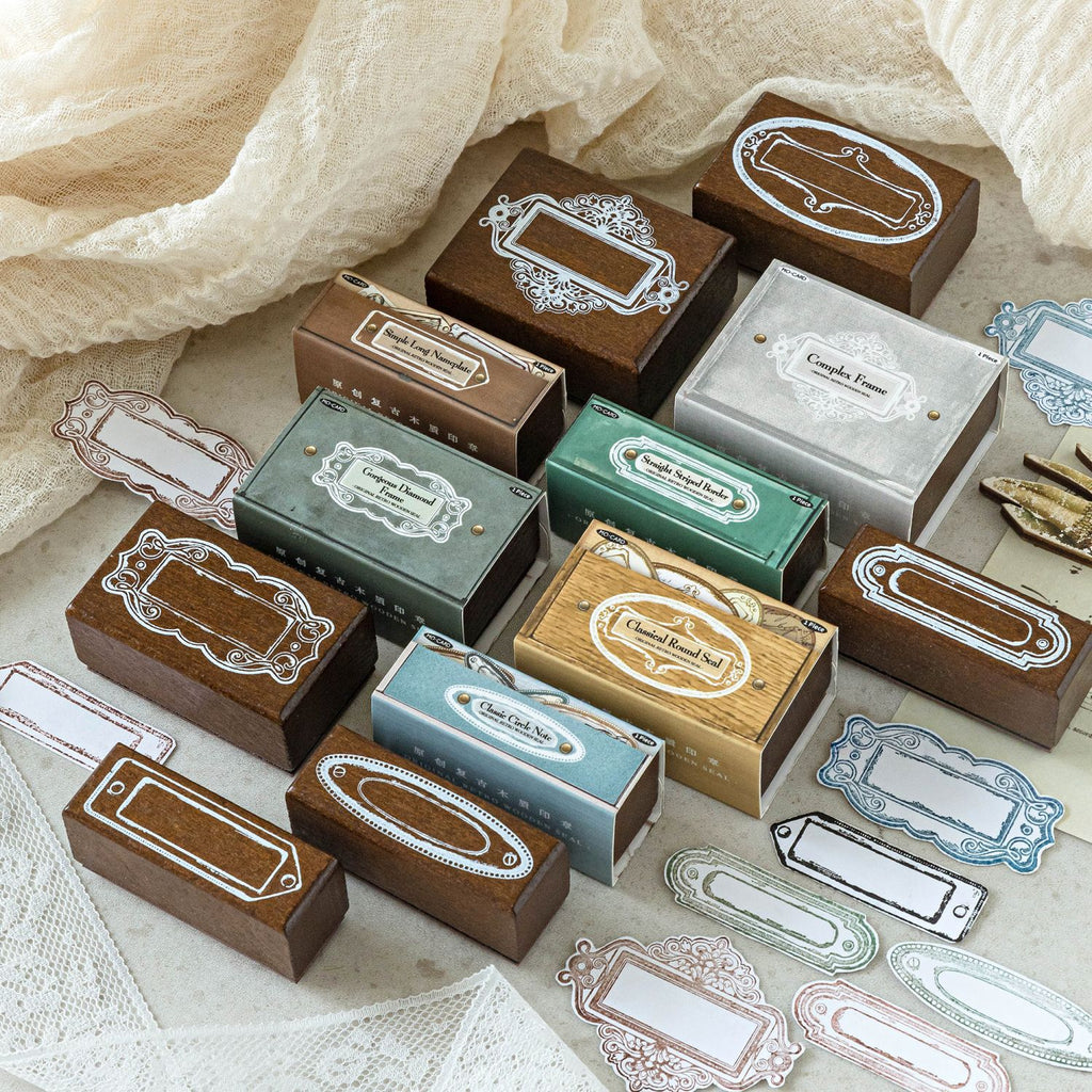 Vitnage Notepad Themed Wooden Stamp BKDAS