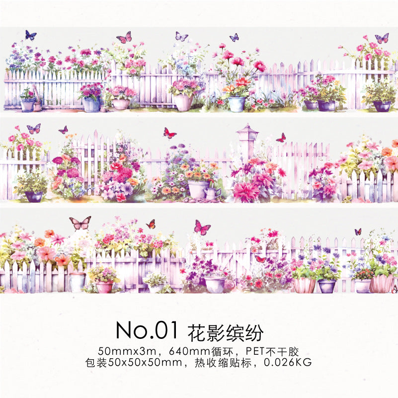 1 Roll Fence PET Stickers HZWX