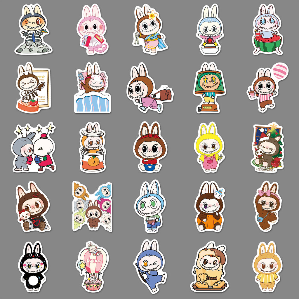 50Pcs Playful Monster Friends Vinyl Stickers LBB02