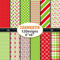 6 inch Christmas Scrapbook Paper Pad PA255