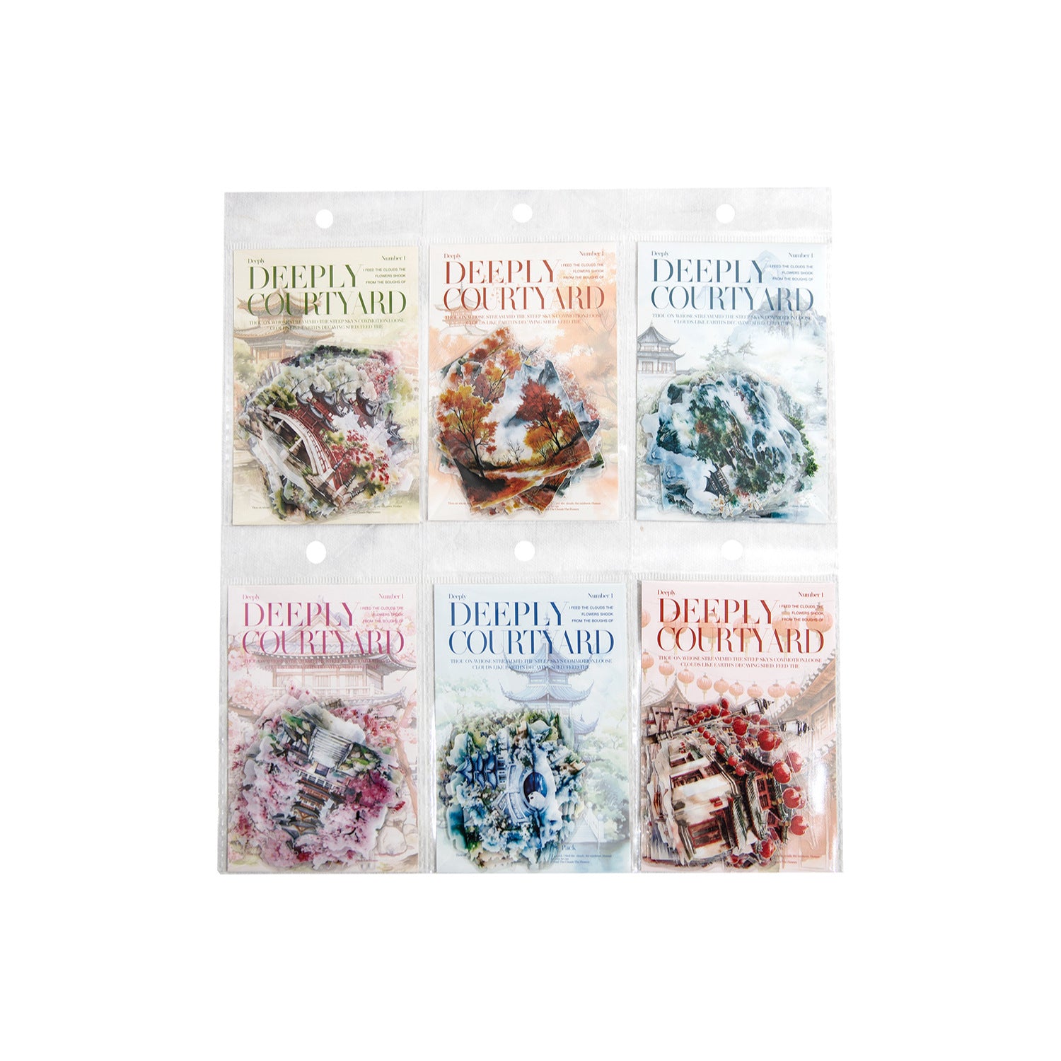 Paperbloom 20 Pcs Seasonal Landscape PET Stickers TYSS