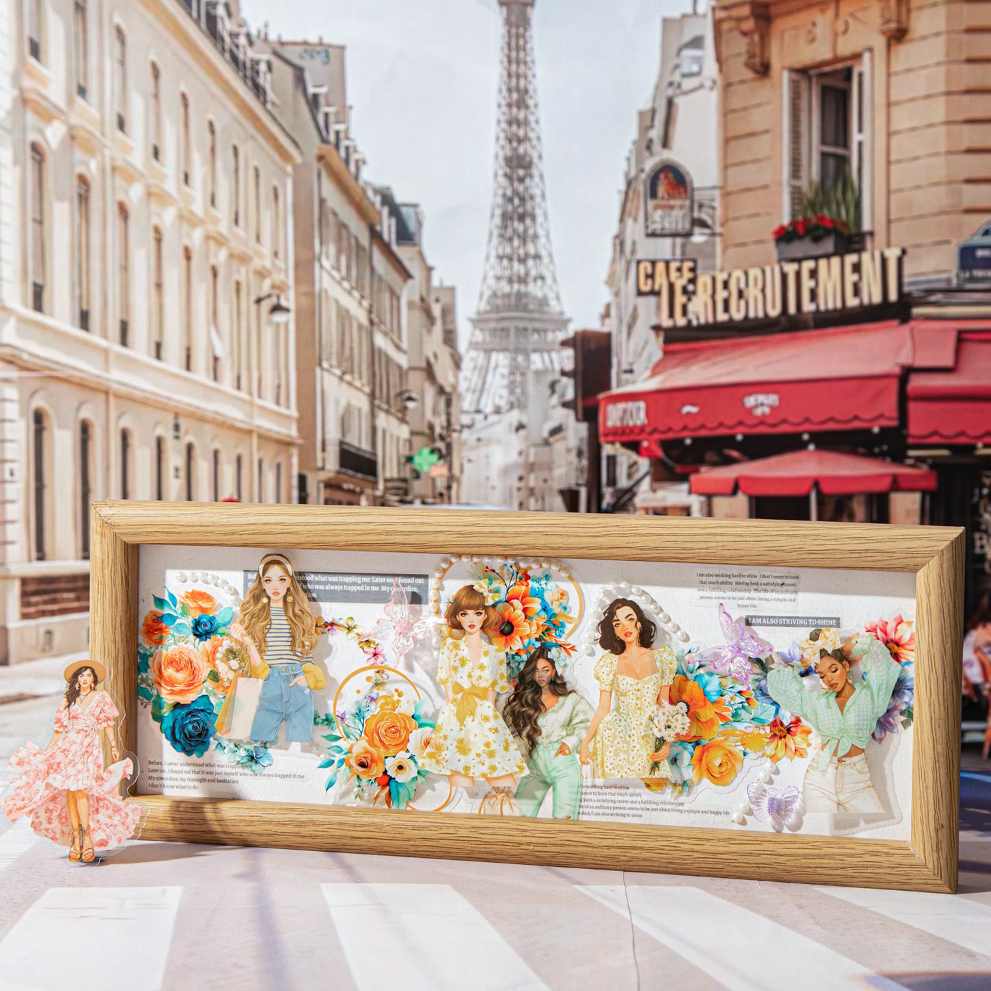 20 Pcs Urban Girl PET Stickers ANSSRJ