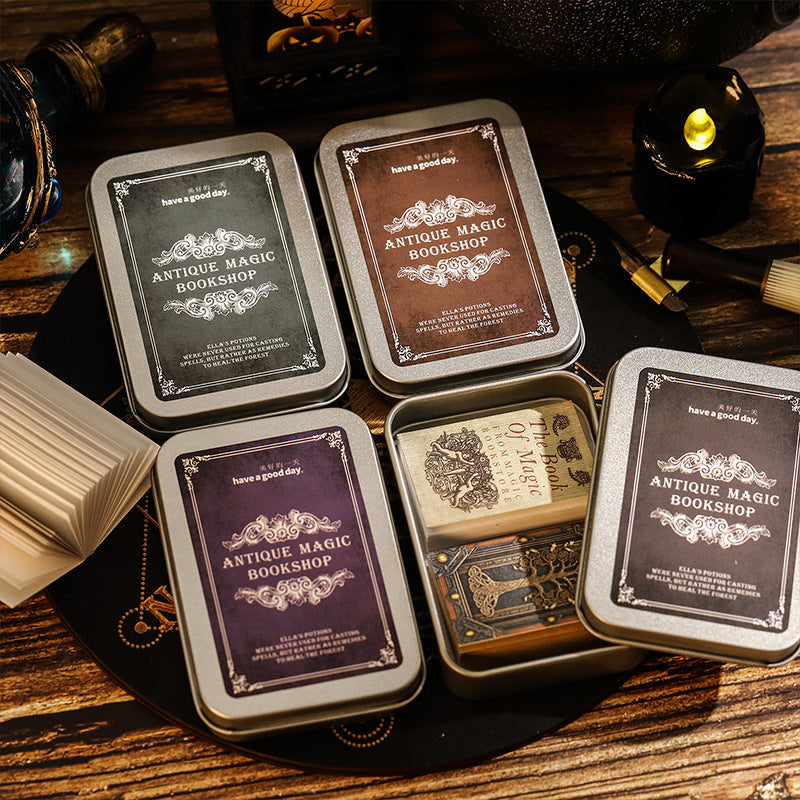 2 Pcs Mini Vintage Junk Journal Notebook GDMFSF, 100 Sheets