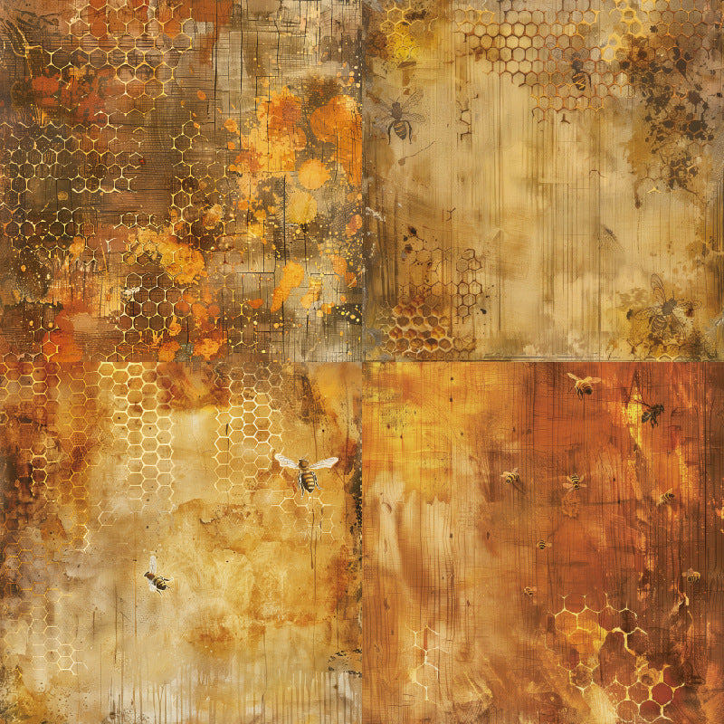 6 inch Honeyed Scrapbook Paper Pad SKP040