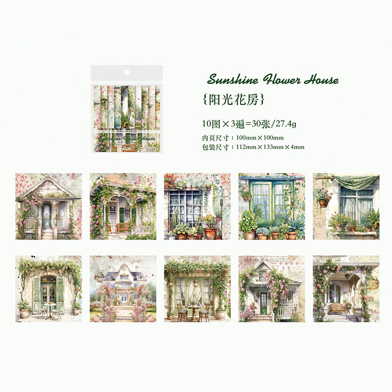 30 Pcs Life Style Scrapbook Paper SHJL