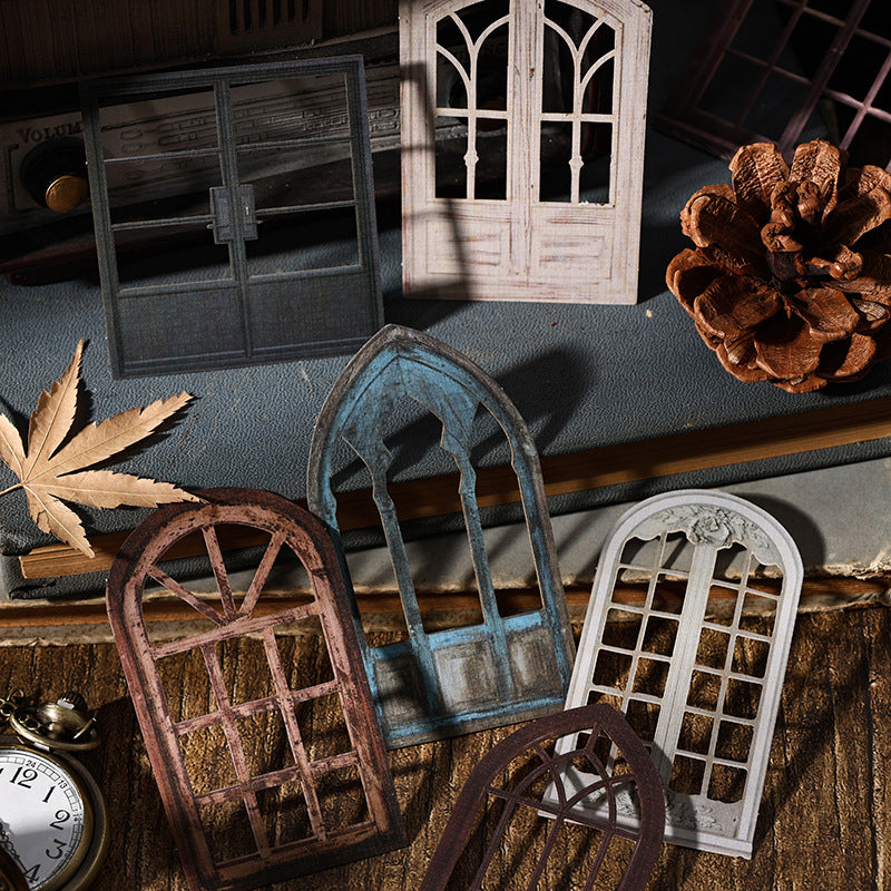 10 Pcs Cutout Windows Stickers YYDC