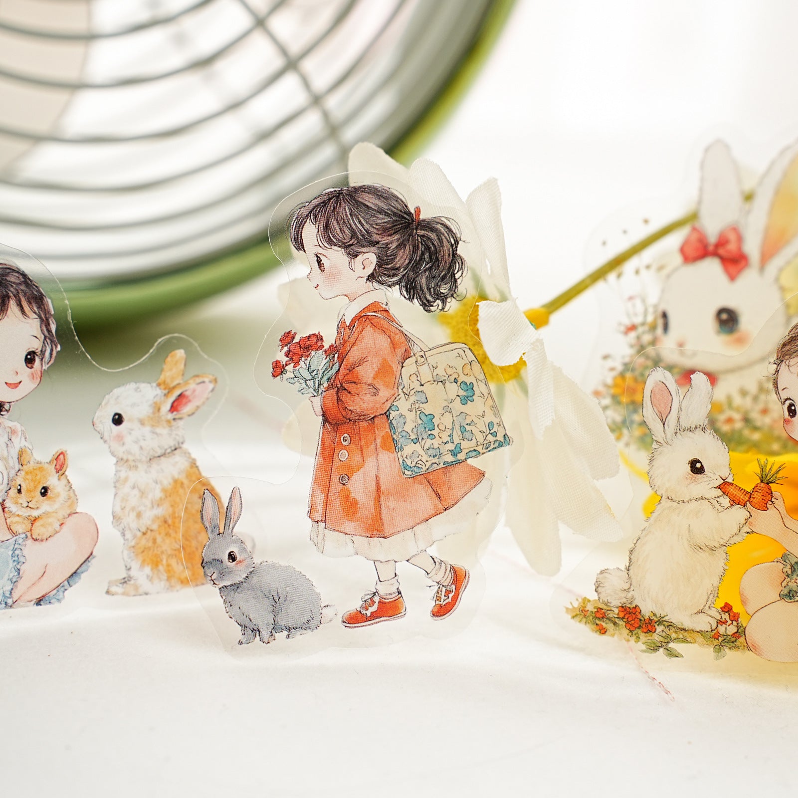 30 Pcs Pet Girl PET Stickers AYJHBM