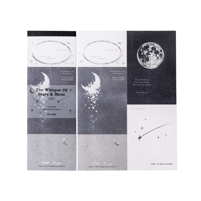 10 Sheets Moon Themed Notepad Paper ZYLX