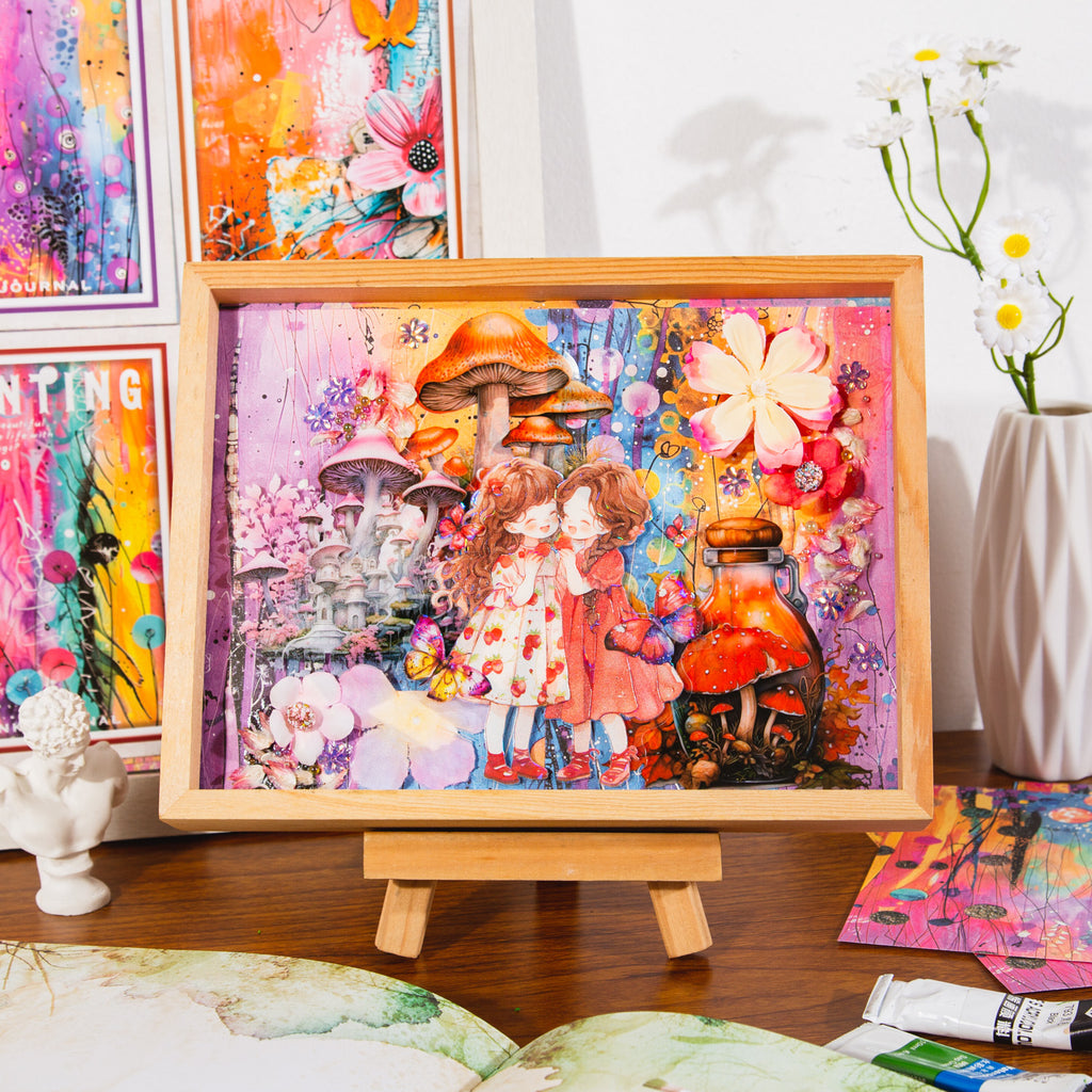 30 Pcs Paintings Scrapbook Paper YSCH