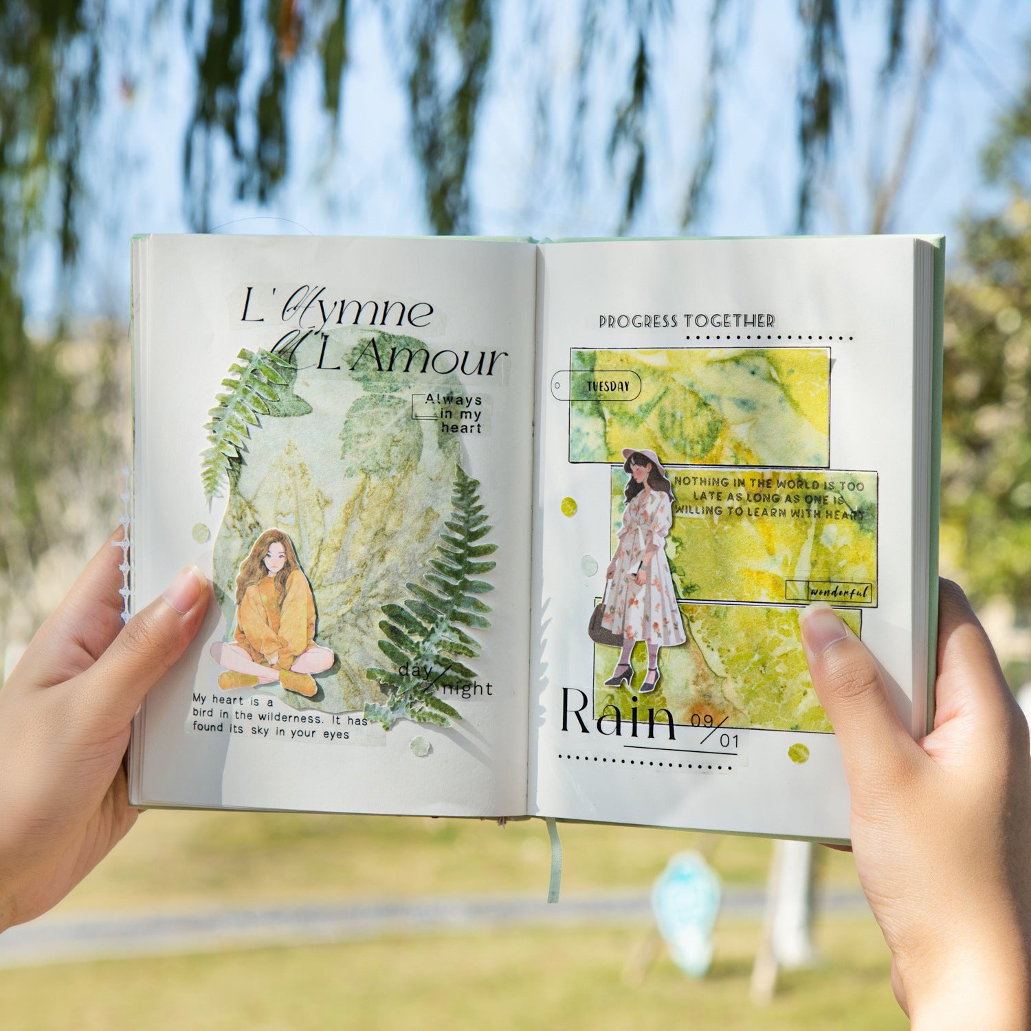 20 Sheets Leaf Art Journal Paper ZRXL