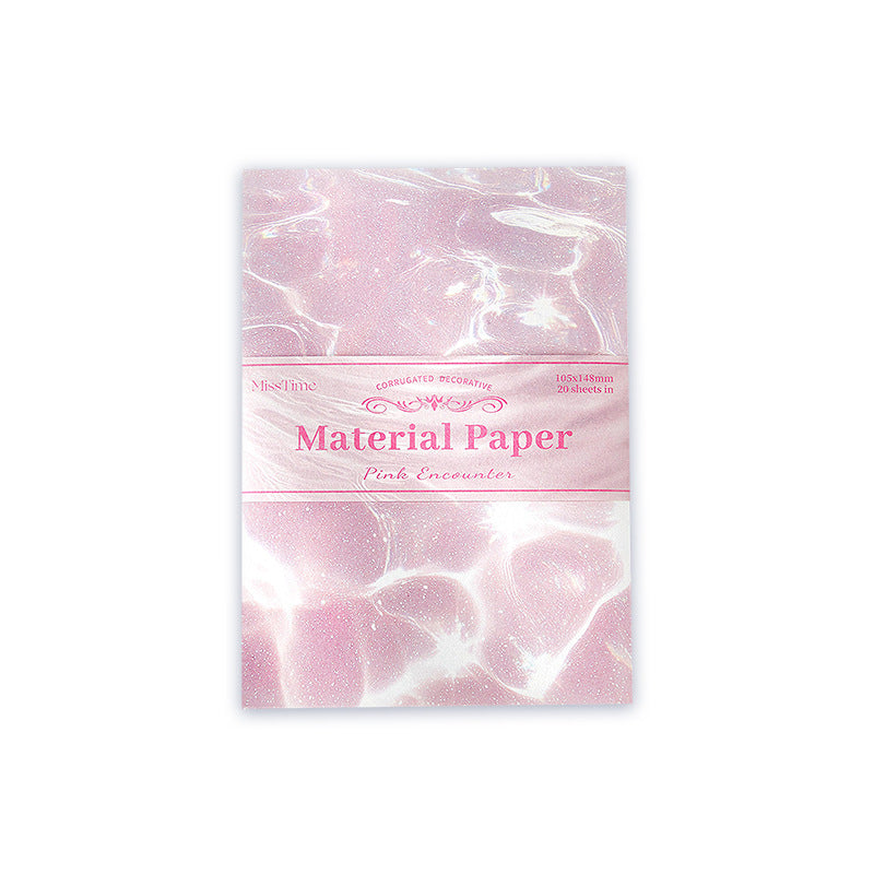 20 Pcs Water Texture Scrapbook Paper RGFY