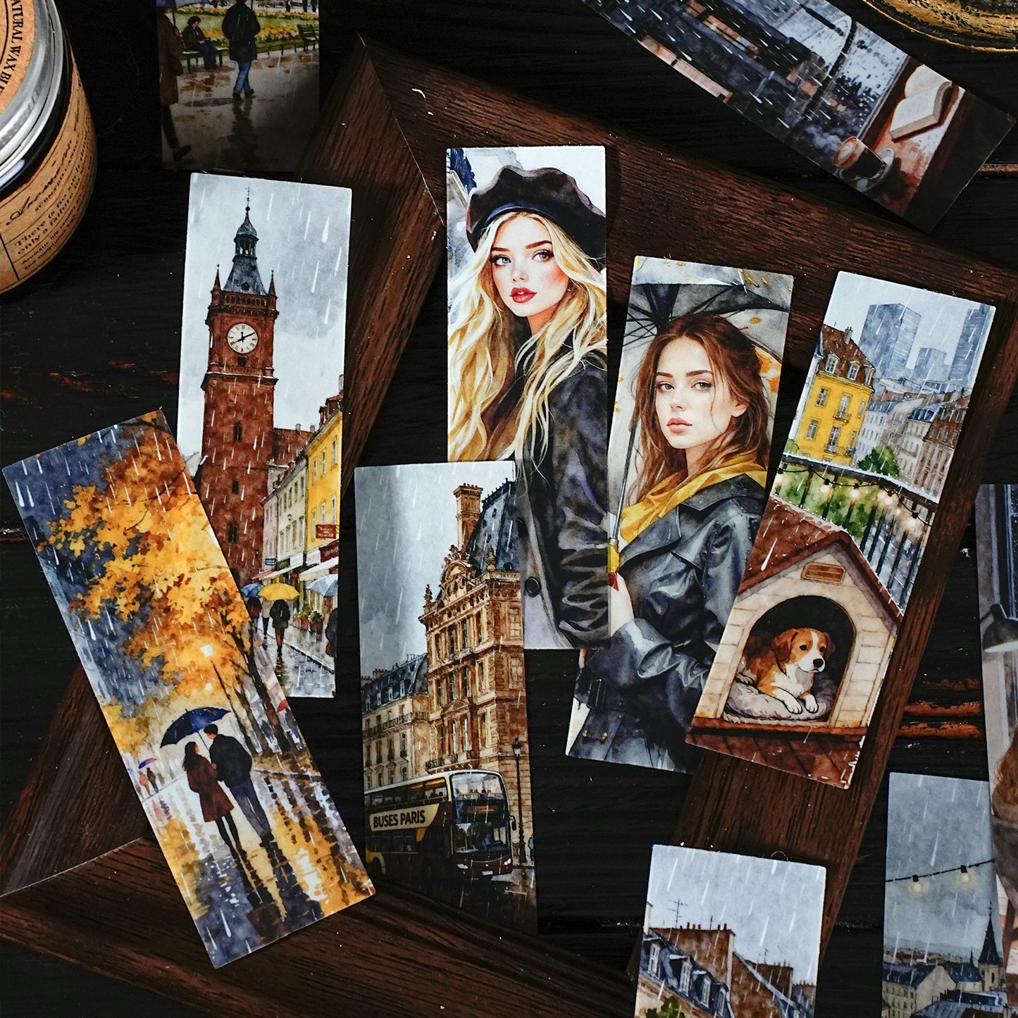 25 Pcs City Landscape PET Stickers CMFH