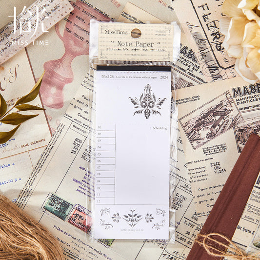 20 Sheets Vitnage Notepad YCYX