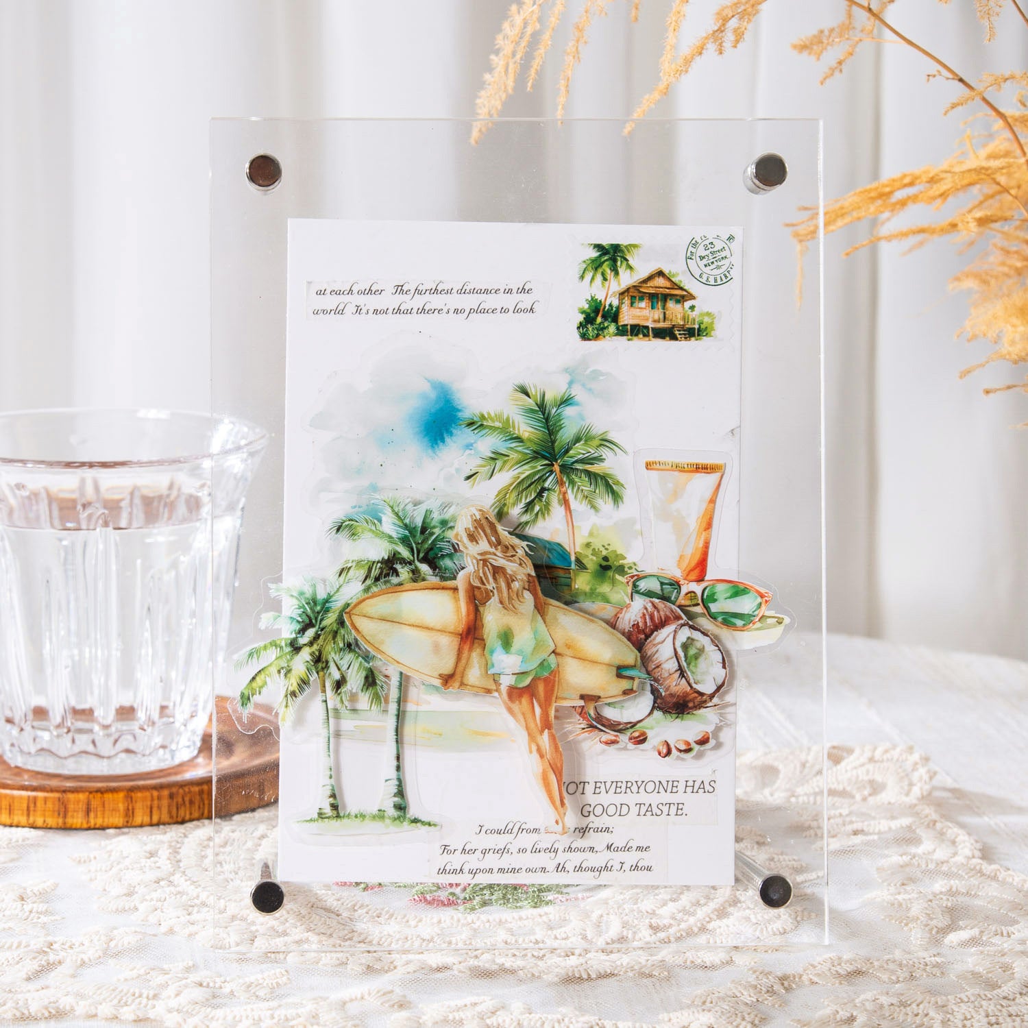 30 Pcs Travel Themed PET Stickers LMLX