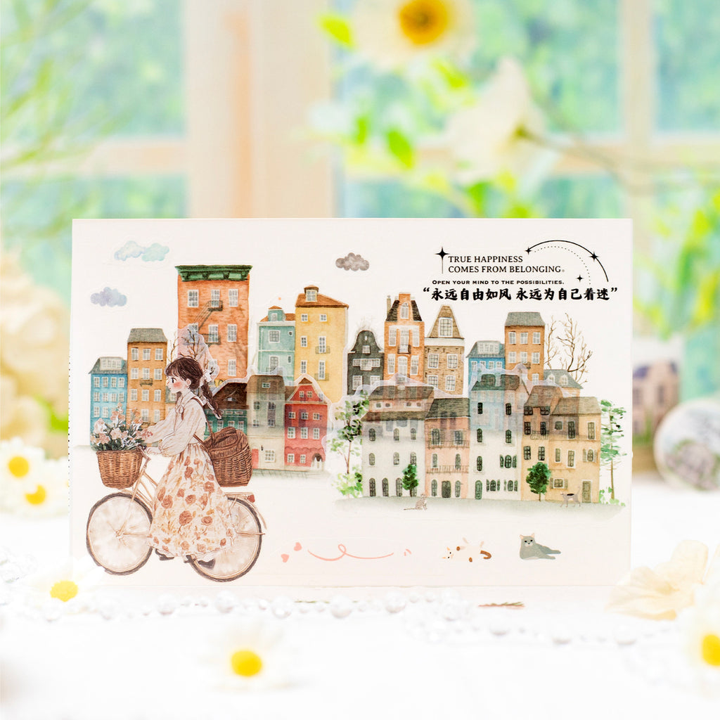 1 Roll Village House Washi Stickers Tape MDCG