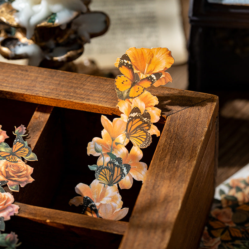 10 Pcs Flower Butterfly Cardstock Paper HJHD