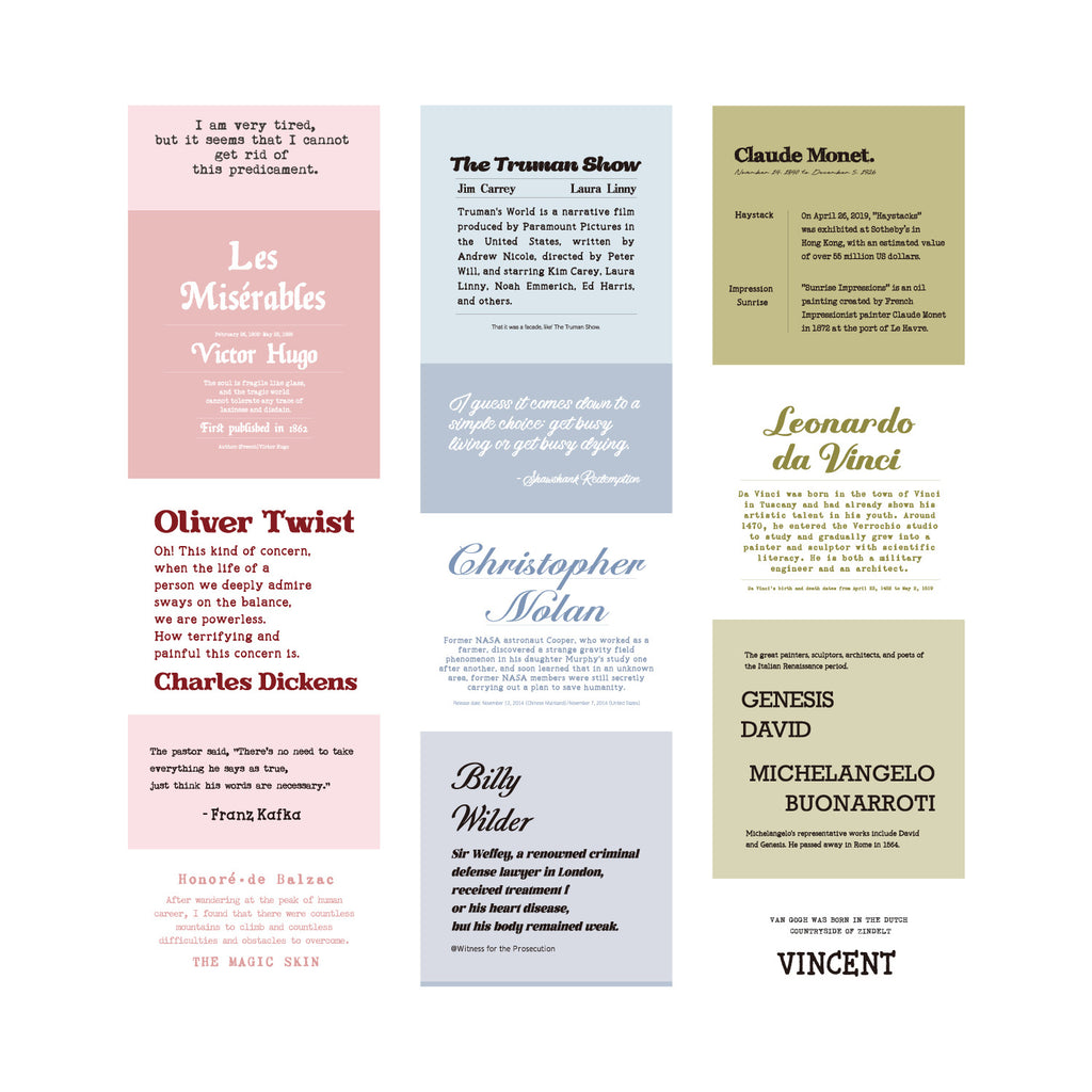 1 Roll Lyric Quotes Words Tape WZYX