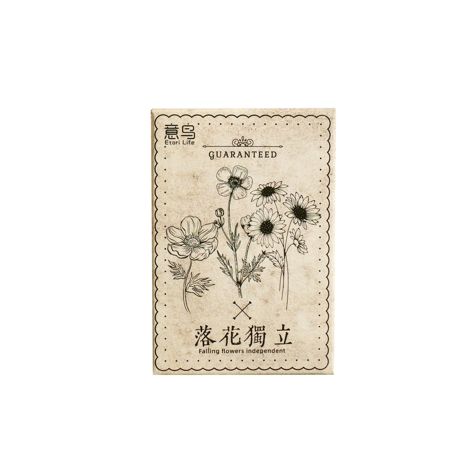 30 Pcs Vintage Flowrs Stickers LHDL