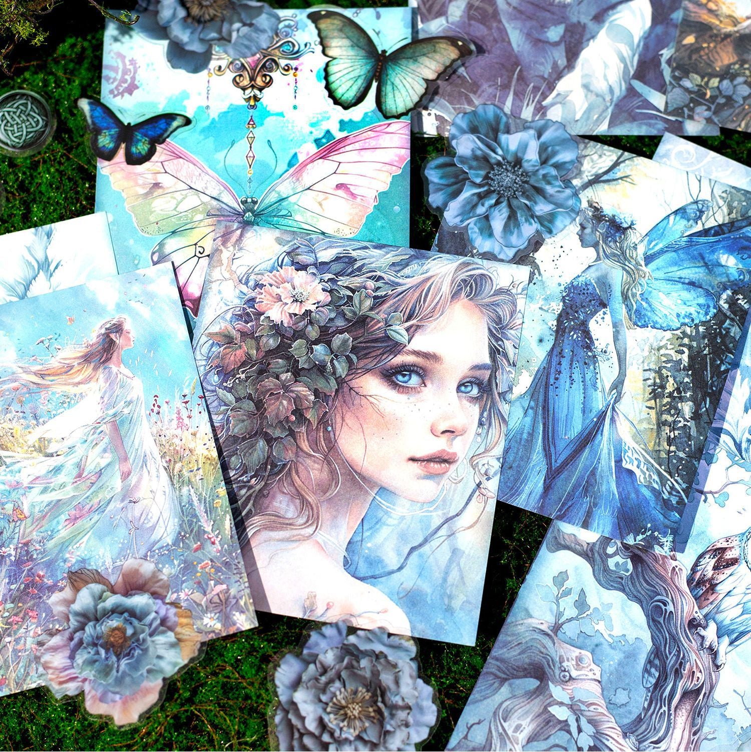 50 Pcs Fantasy Scrapbook Supplies Kit HDQL