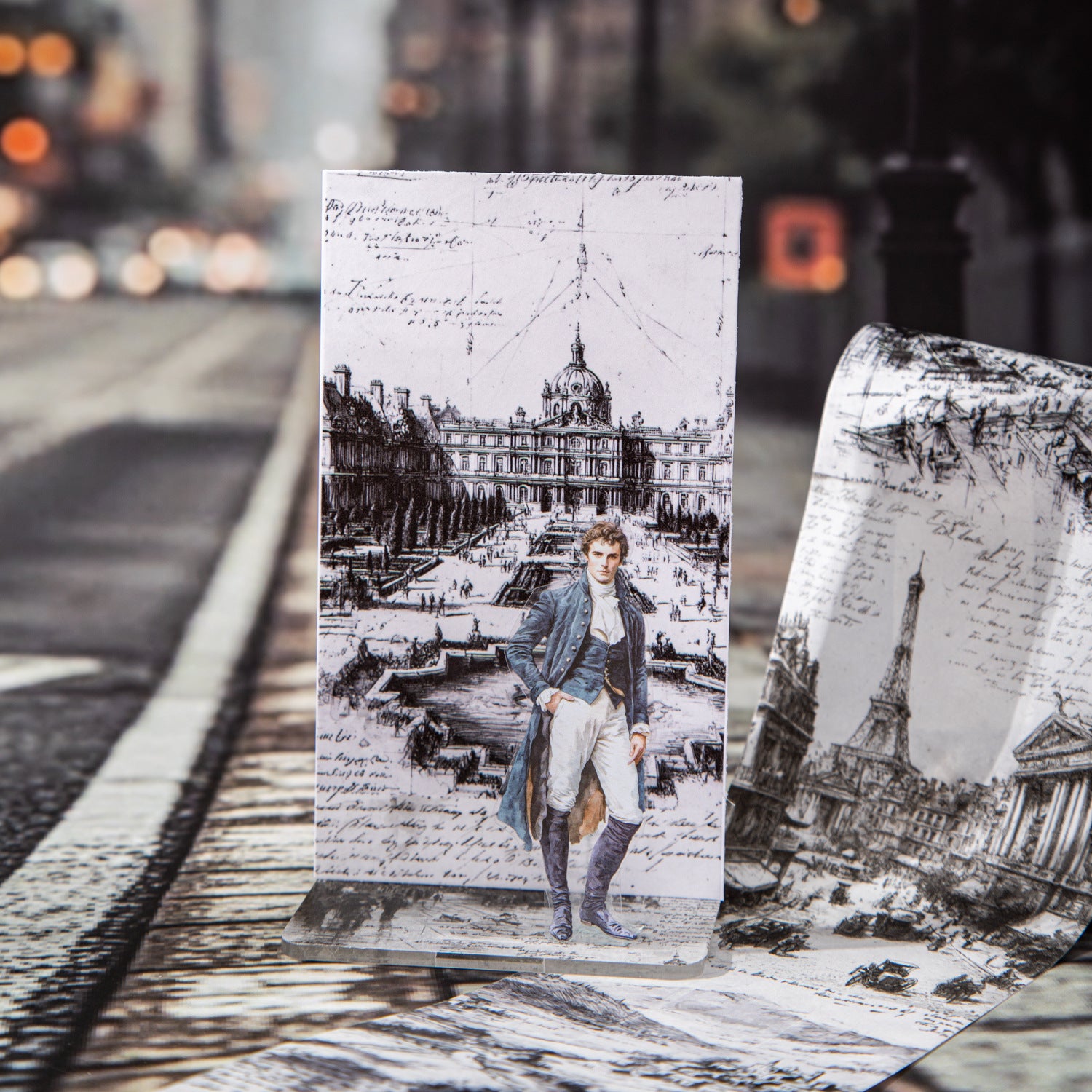 1 Roll Travel Themed Vintaeg Washi Tape OZLXTJ