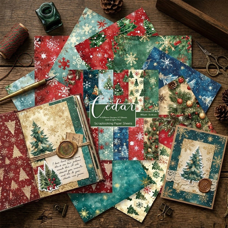 6 inch Christmas Scrapbook Paper Pad SKP2614